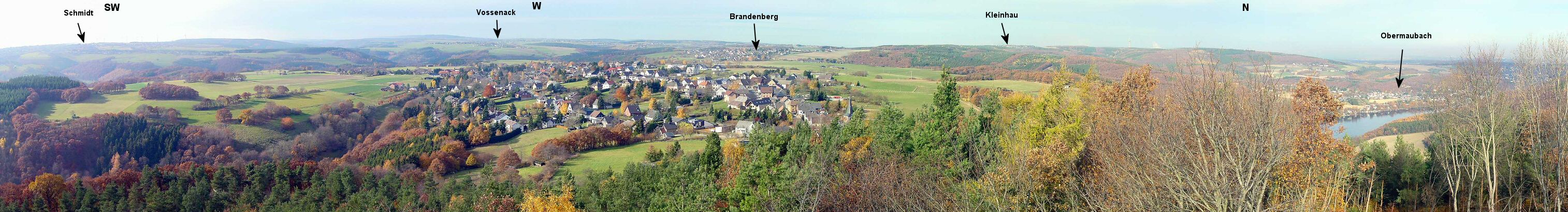 Panoramic view from the look-out tower on top of Hill 400