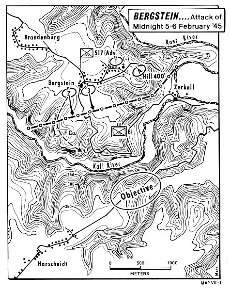 BERGSTEIN ATTACK OF MIDNIGHT 5-6 FEBRUARY 1945