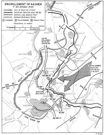 MAP ENCIRCLEMENT OF AACHEN