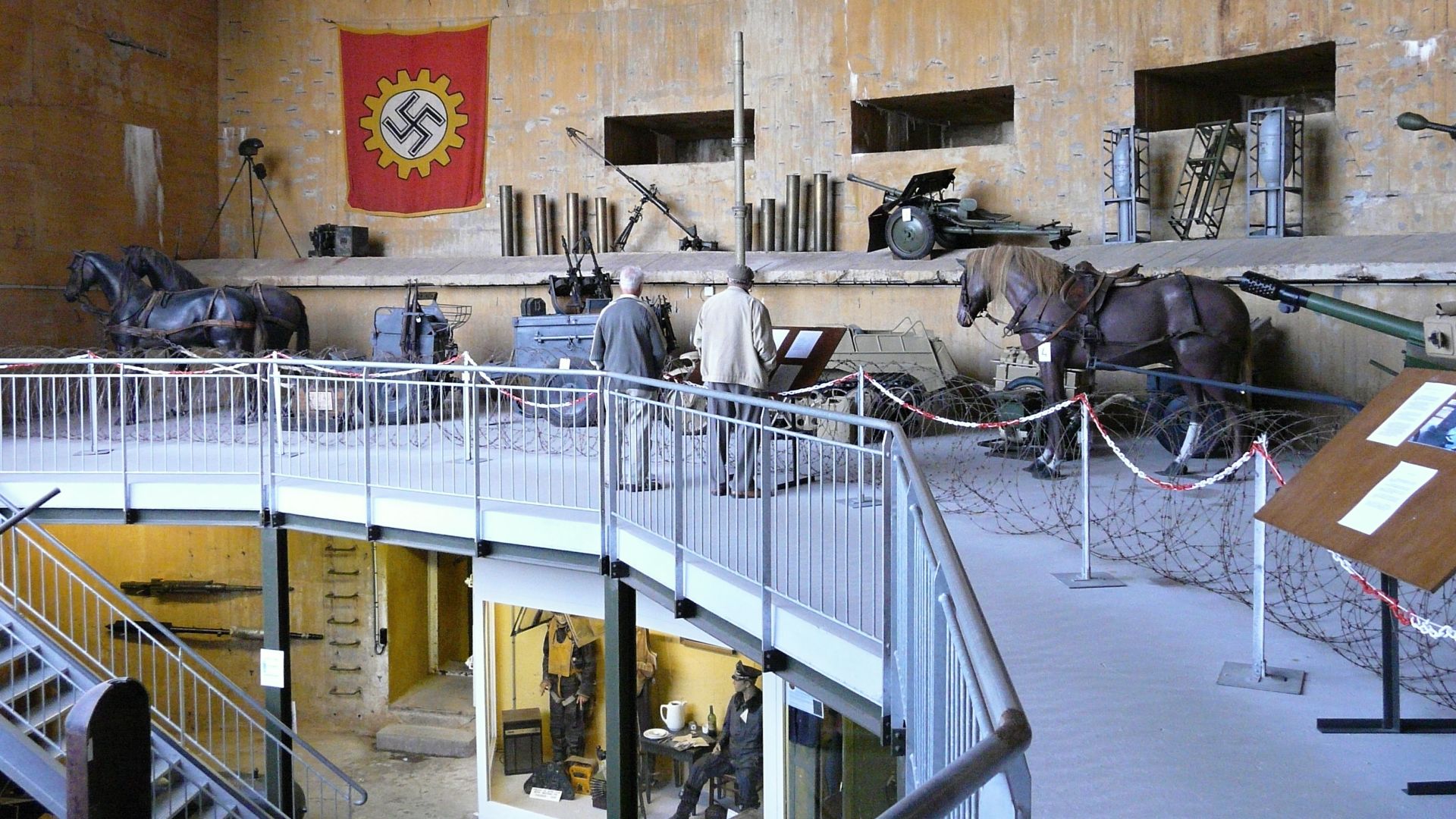 Batterie Todt Museum inside view.