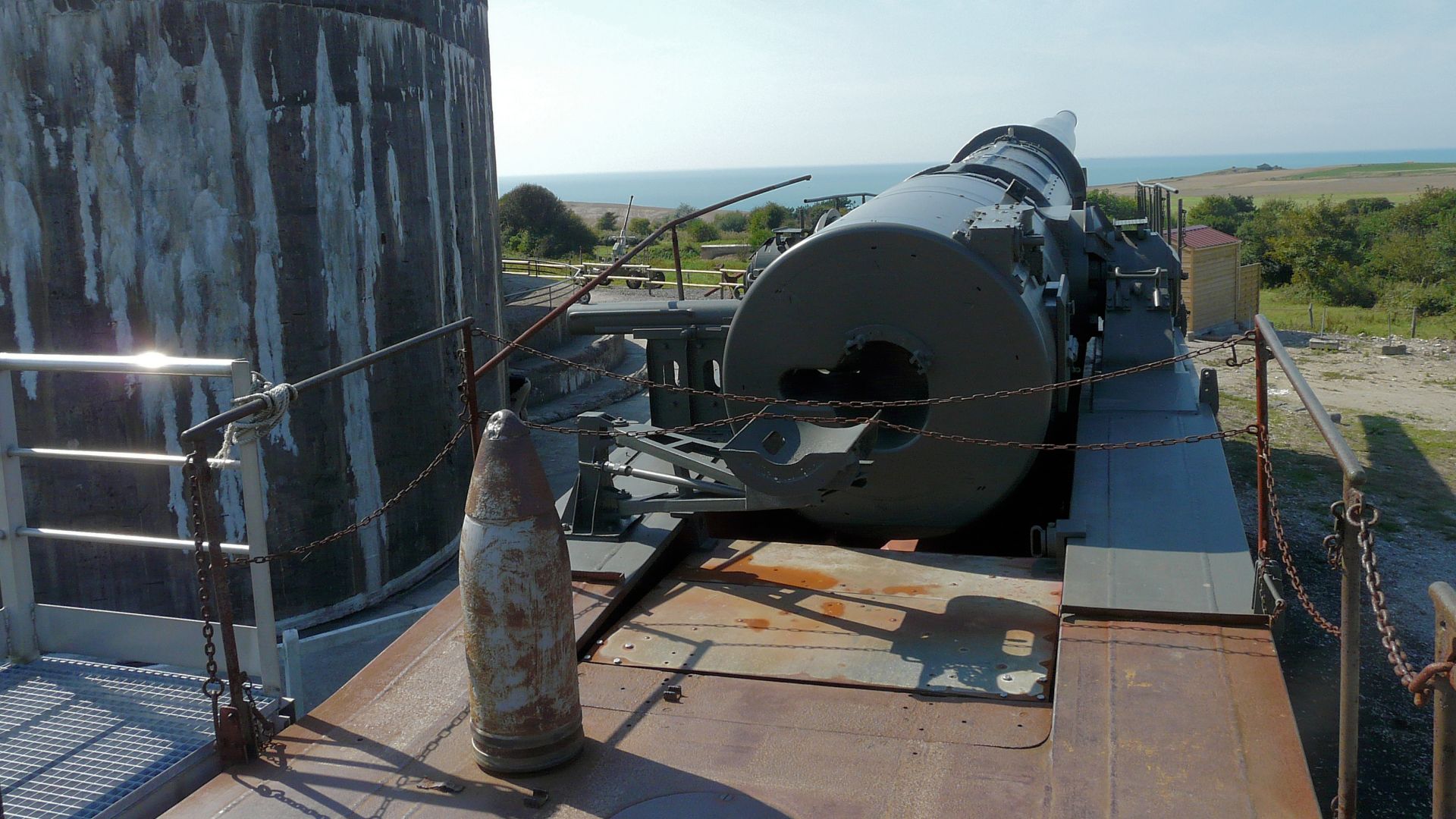 Batterie Todt Museum railway gun K5.