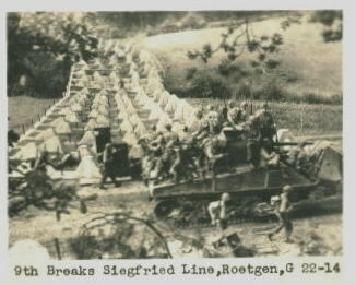 9th INFANTRY DIVISION AT ROETGEN