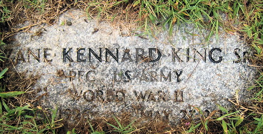 GRAVESTONE ZANE KENNARD KING