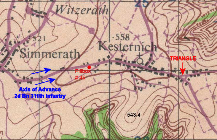 MAP SIMMERATH - KESTERNICH