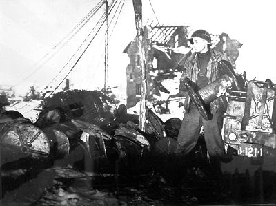 121th INFANTRY JEEP WITH WIRE REELS AT GROSSHAU