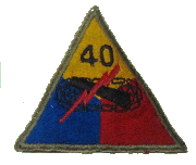 PATCH 40th TANK BATTALION