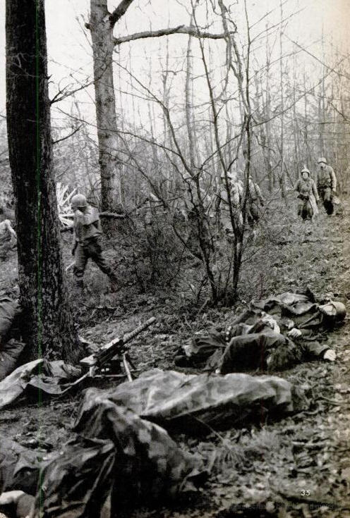 BODIES OF FOUR GERMANS KILLED